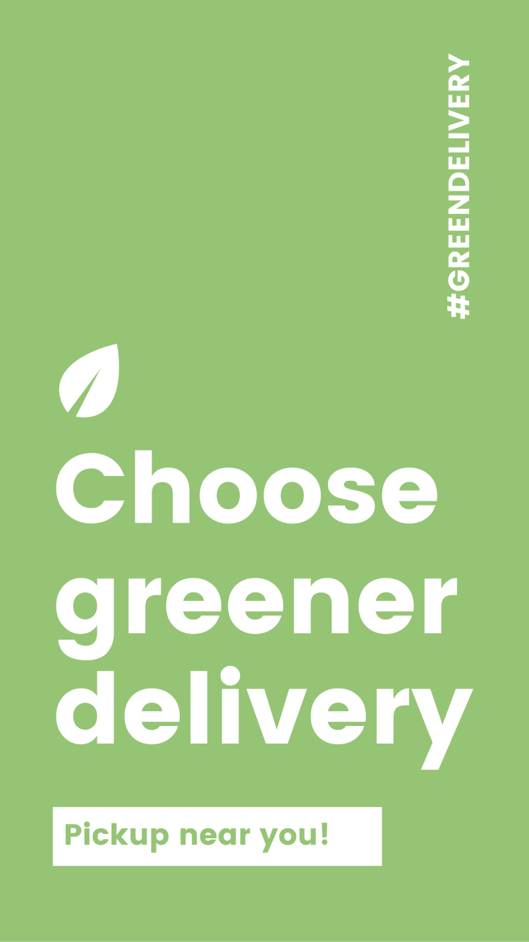 social media example for green delivery