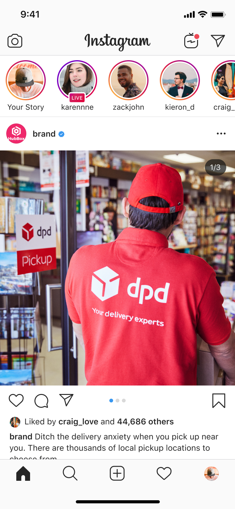 instagram dpd example